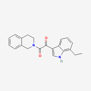 1-(3,4-dihydroisoquinolin-2(1H)-yl)-2-(7-ethyl-1H-indol-3-yl)ethane-1,2-dione