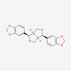 molecular formula C20H18O6 B1247429 Epiasarinin 