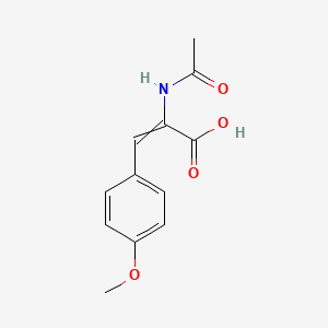 molecular formula C12H13NO4 B12474301 (E)-2-acetamido-3-(4-methoxyphenyl)prop-2-enoic acid 