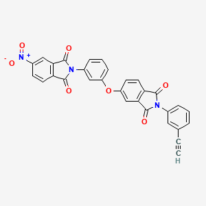 2-(3-ethynylphenyl)-5-[3-(5-nitro-1,3-dioxo-1,3-dihydro-2H-isoindol-2-yl)phenoxy]-1H-isoindole-1,3(2H)-dione