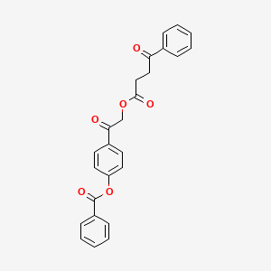 4-{[(4-Oxo-4-phenylbutanoyl)oxy]acetyl}phenyl benzoate