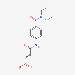 4-[4-(Diethylcarbamoyl)anilino]-4-oxobut-2-enoic acid