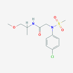 N~2~-(4-chlorophenyl)-N-(1-methoxypropan-2-yl)-N~2~-(methylsulfonyl)glycinamide