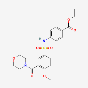 Ethyl 4-({[4-methoxy-3-(morpholin-4-ylcarbonyl)phenyl]sulfonyl}amino)benzoate