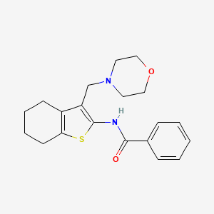 N-[3-(morpholin-4-ylmethyl)-4,5,6,7-tetrahydro-1-benzothiophen-2-yl]benzamide