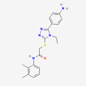 2-{[5-(4-aminophenyl)-4-ethyl-4H-1,2,4-triazol-3-yl]sulfanyl}-N-(2,3-dimethylphenyl)acetamide