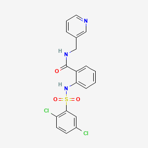 2-{[(2,5-dichlorophenyl)sulfonyl]amino}-N-(pyridin-3-ylmethyl)benzamide