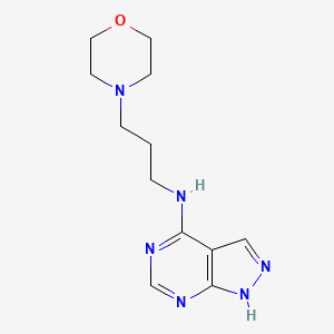 N-(3-morpholinopropyl)-1H-pyrazolo[3,4-d]pyrimidin-4-amine