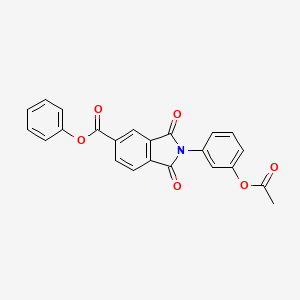 phenyl 2-[3-(acetyloxy)phenyl]-1,3-dioxo-2,3-dihydro-1H-isoindole-5-carboxylate