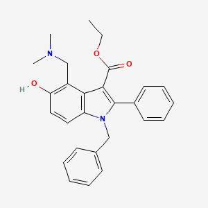 ethyl 1-benzyl-4-[(dimethylamino)methyl]-5-hydroxy-2-phenyl-1H-indole-3-carboxylate