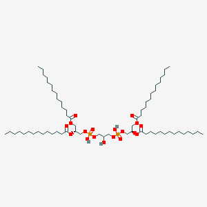 molecular formula C65H126O17P2 B1247445 (2r,5r,11r,14r)-5,8,11-三羟基-5,11-二氧化-17-氧代-2,14-双(十四烷酰氧基)-4,6,10,12,16-五氧杂-5,11-二磷酸三十二烷-1-基十四烷酸酯 