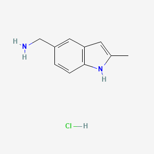 (2-methyl-1H-indol-5-yl)methanamine hydrochloride