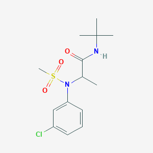 N-tert-butyl-N~2~-(3-chlorophenyl)-N~2~-(methylsulfonyl)alaninamide