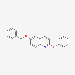 molecular formula C22H17NO2 B1247448 6-(苄氧基)-2-苯氧基喹啉 