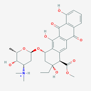 molecular formula C30H36NO10+ B1247451 aclacinomycin T(1+) 