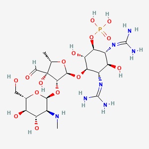 molecular formula C21H40N7O15P B1247452 链霉素 6-磷酸 