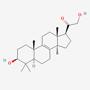 molecular formula C24H38O3 B1247453 3beta,21-Dihydroxy-4,4,14-trimethyl-5alpha-pregn-8-en-20-one 
