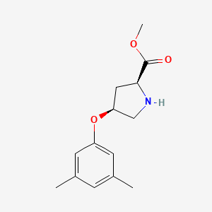 Methyl (2S,4S)-4-(3,5-dimethylphenoxy)-2-pyrrolidinecarboxylate