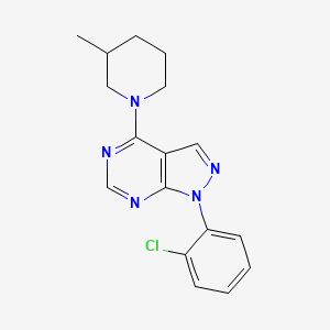 1-(2-chlorophenyl)-4-(3-methylpiperidin-1-yl)-1H-pyrazolo[3,4-d]pyrimidine