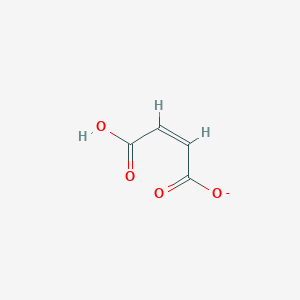 molecular formula C4H3O4- B1247457 马来酸氢 