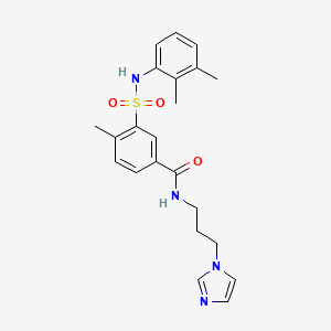 3-[(2,3-dimethylphenyl)sulfamoyl]-N-[3-(1H-imidazol-1-yl)propyl]-4-methylbenzamide