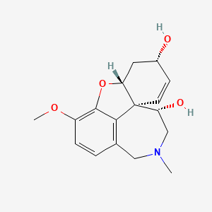 molecular formula C17H21NO4 B1247458 11α-羟基加兰他敏 