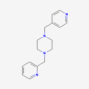 1-(Pyridin-2-ylmethyl)-4-(pyridin-4-ylmethyl)piperazine