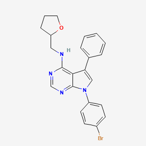 7-(4-bromophenyl)-N-(oxolan-2-ylmethyl)-5-phenylpyrrolo[2,3-d]pyrimidin-4-amine