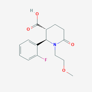 (2R,3R)-2-(2-Fluoro-phenyl)-1-(2-methoxy-ethyl)-6-oxo-piperidine-3-carboxylic acid