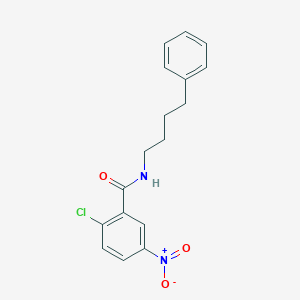 molecular formula C17H17ClN2O3 B12474660 2-chloro-5-nitro-N-(4-phenylbutyl)benzamide 