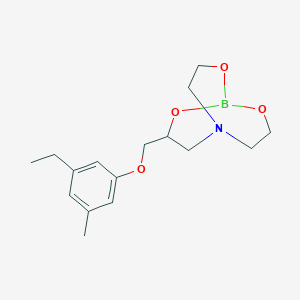 3-[(3-Ethyl-5-methylphenoxy)methyl]-2,8,9-trioxa-5-aza-1-borabicyclo[3.3.3]undecane