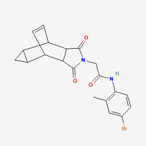 N-(4-bromo-2-methylphenyl)-2-(1,3-dioxooctahydro-4,6-ethenocyclopropa[f]isoindol-2(1H)-yl)acetamide