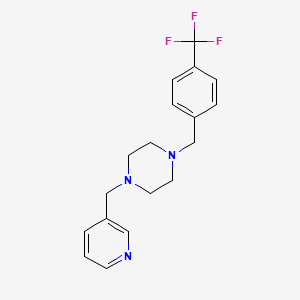 1-(Pyridin-3-ylmethyl)-4-[4-(trifluoromethyl)benzyl]piperazine