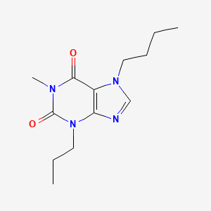 molecular formula C13H20N4O2 B1247481 7-Butyl-1-methyl-3-propyl-3,7-dihydro-purine-2,6-dione 