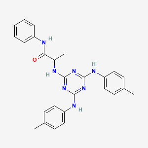 N~2~-{4,6-bis[(4-methylphenyl)amino]-1,3,5-triazin-2-yl}-N-phenylalaninamide