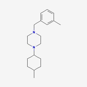 1-(4-Methylcyclohexyl)-4-[(3-methylphenyl)methyl]piperazine