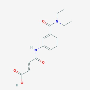 4-[3-(Diethylcarbamoyl)anilino]-4-oxobut-2-enoic acid