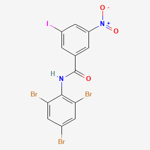 3-iodo-5-nitro-N-(2,4,6-tribromophenyl)benzamide