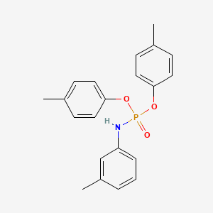 molecular formula C21H22NO3P B12474899 N-bis(4-methylphenoxy)phosphoryl-3-methylaniline 