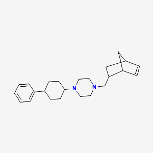 1-(Bicyclo[2.2.1]hept-5-en-2-ylmethyl)-4-(4-phenylcyclohexyl)piperazine