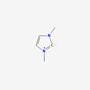 molecular formula C5H8N2 B1247496 1,3-Dimethylimidazol-2-ylidene 