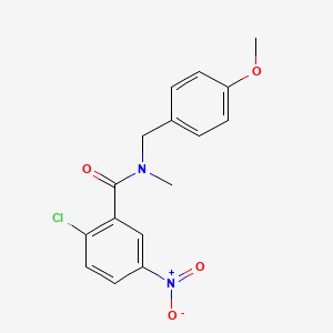 2-chloro-N-(4-methoxybenzyl)-N-methyl-5-nitrobenzamide