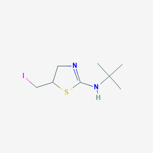 N-tert-butyl-5-(iodomethyl)-4,5-dihydro-1,3-thiazol-2-amine