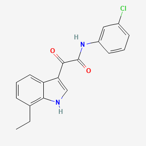 N-(3-chlorophenyl)-2-(7-ethyl-1H-indol-3-yl)-2-oxoacetamide