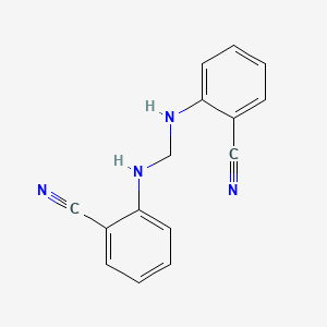 molecular formula C15H12N4 B12475012 2,2'-(Methanediyldiimino)dibenzonitrile 