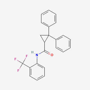 2,2-diphenyl-N-[2-(trifluoromethyl)phenyl]cyclopropanecarboxamide