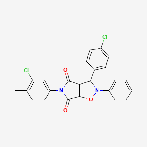 5-(3-chloro-4-methylphenyl)-3-(4-chlorophenyl)-2-phenyldihydro-2H-pyrrolo[3,4-d][1,2]oxazole-4,6(3H,5H)-dione