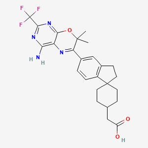 molecular formula C25H27F3N4O3 B1247504 Unii-G3MY6fge1J CAS No. 701232-94-2
