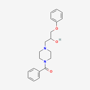 [4-(2-Hydroxy-3-phenoxypropyl)-1-piperazinyl]phenylmethanone