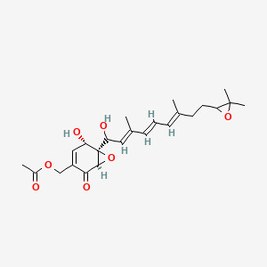 molecular formula C24H32O7 B1247512 10',11'-Epoxyoligosporon 